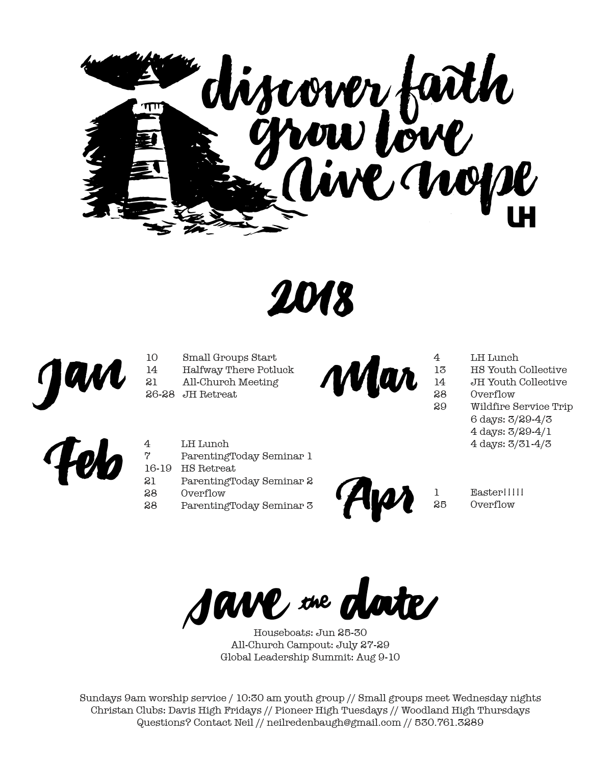 Winter calendar design